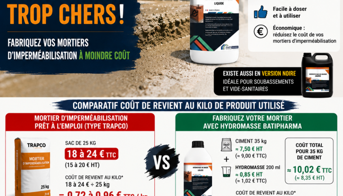 Imperméabiliser un vide sanitaire avec un hydrofuge de masse
